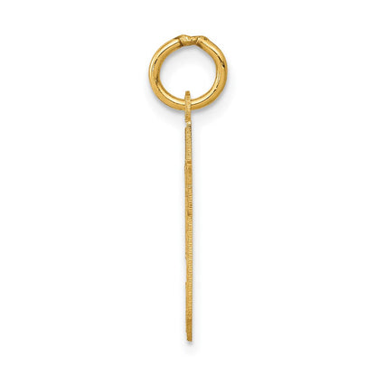 14K Gelbgold Klein Satiniert Zahl 59 Charm