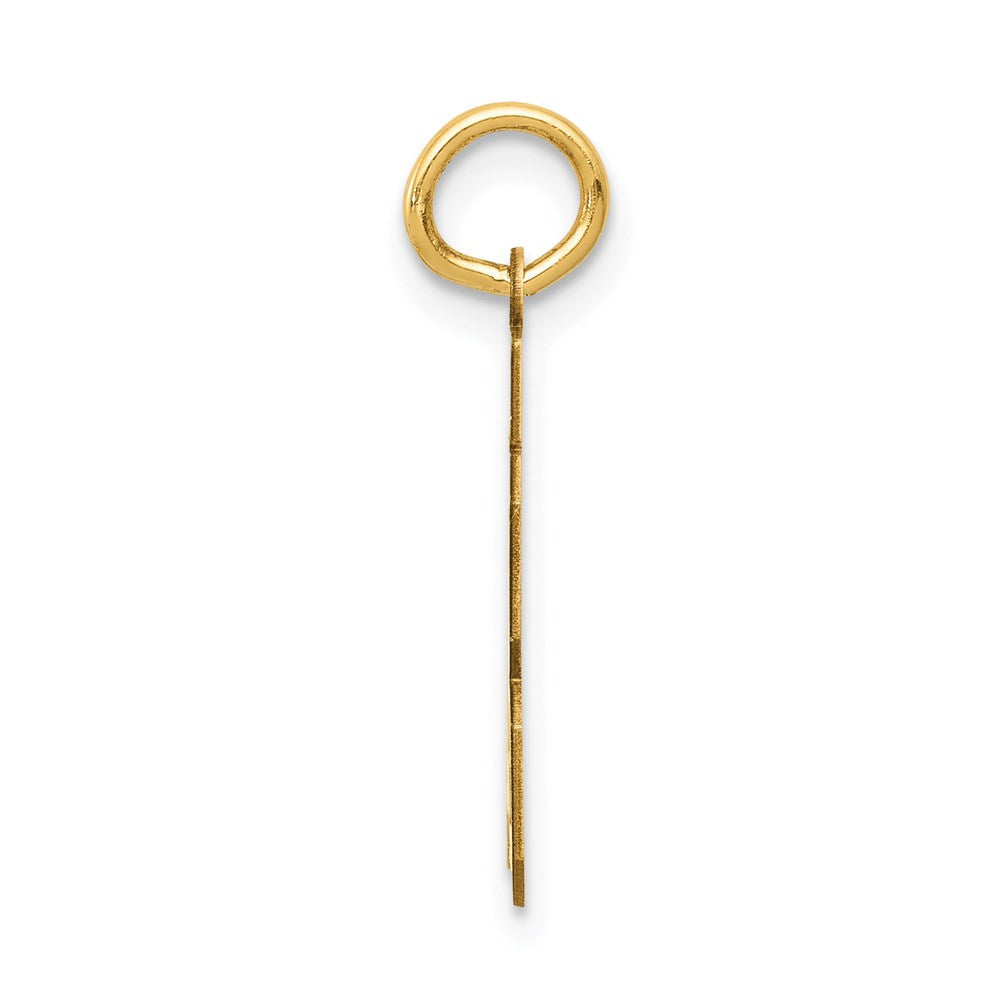 14K Gelbgold 14K Klein Satiniert Zahl 83 Charm