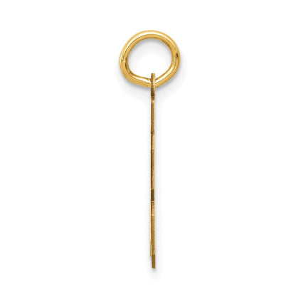 14K Gelbgold 14K Klein Satiniert Zahl 83 Charm