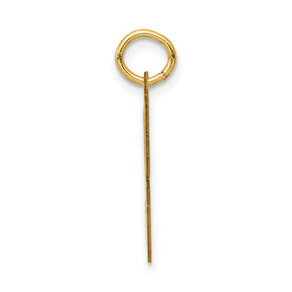 14K Gelbgold Klein Satiniert Zahl 96 Charm