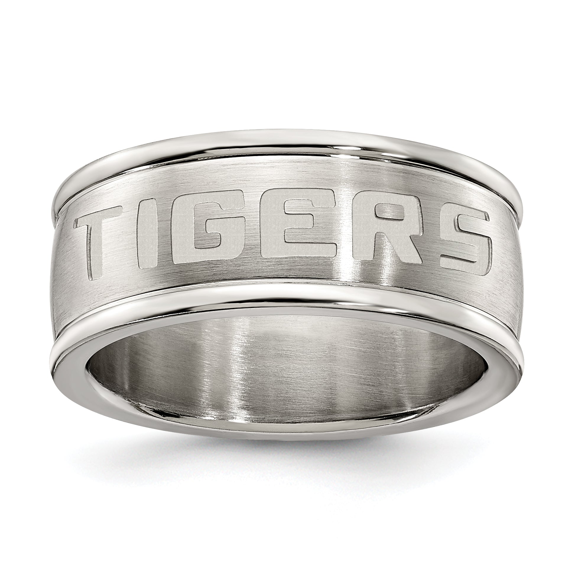 Edelstahl Louisiana State Universität Logo Ring