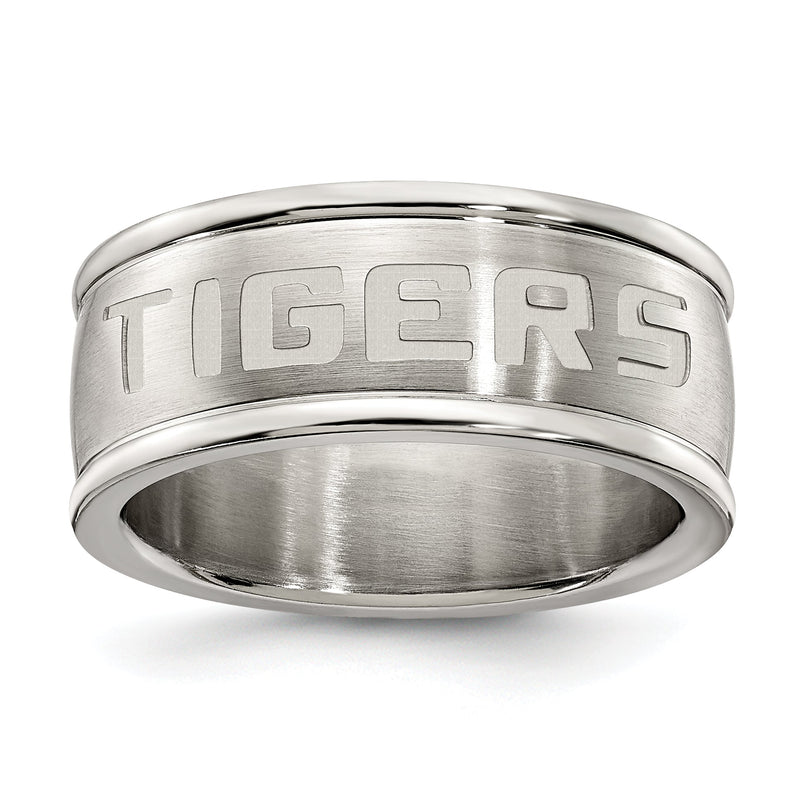 Edelstahl Louisiana State Universität Logo Ring