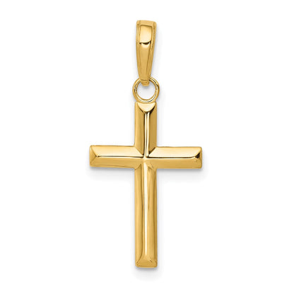 14K Gelbgold Klein Kreuz Anhänger