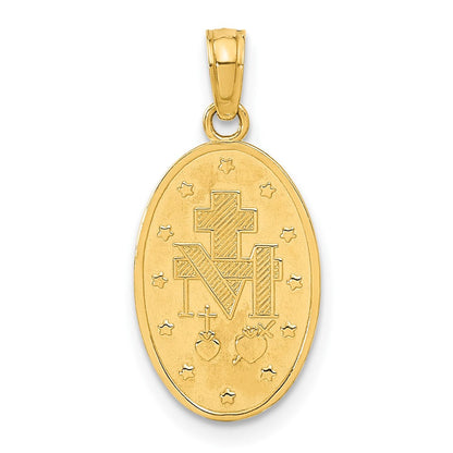 14K Gelbgold Wunderbare Medaille Anhänger
