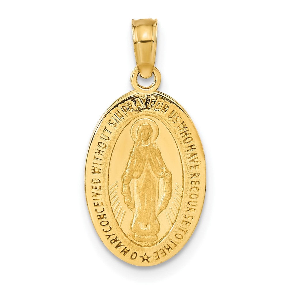 14K Gelbgold Wunderbare Medaille Anhänger