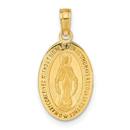 14K Gelbgold Wunderbare Medaille Anhänger
