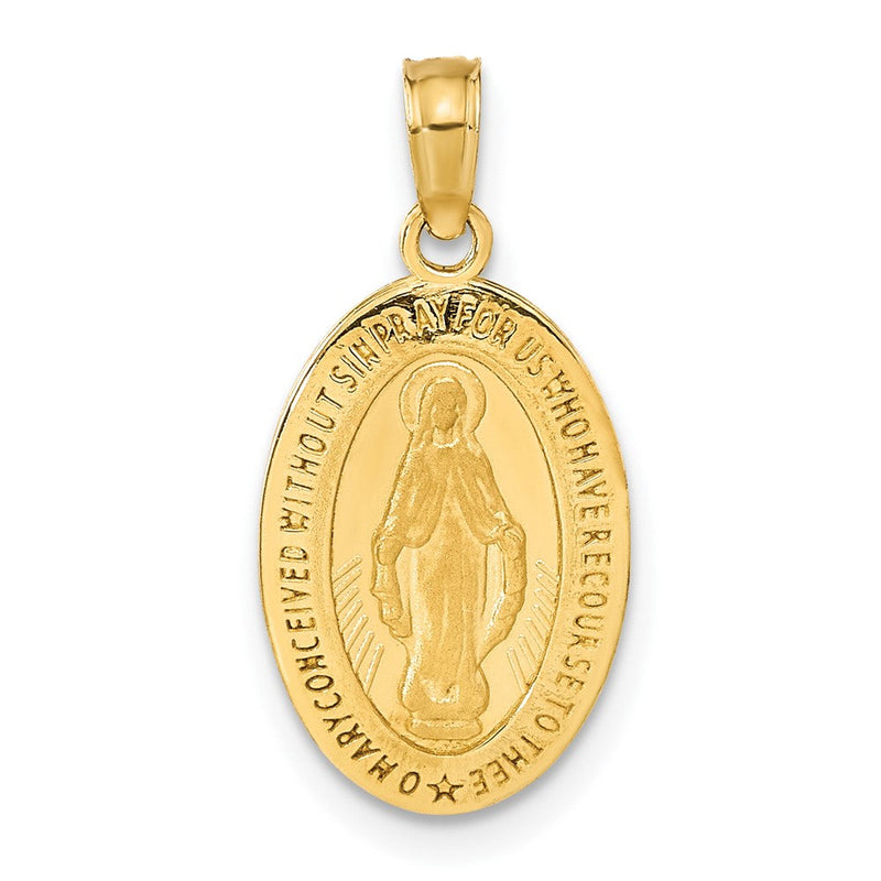 14K Gelbgold Wunderbare Medaille Anhänger