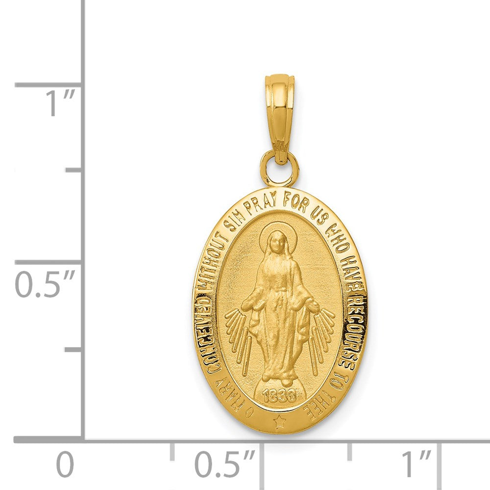 14K Gelbgold Anhänger mit Wunderbarer Medaille