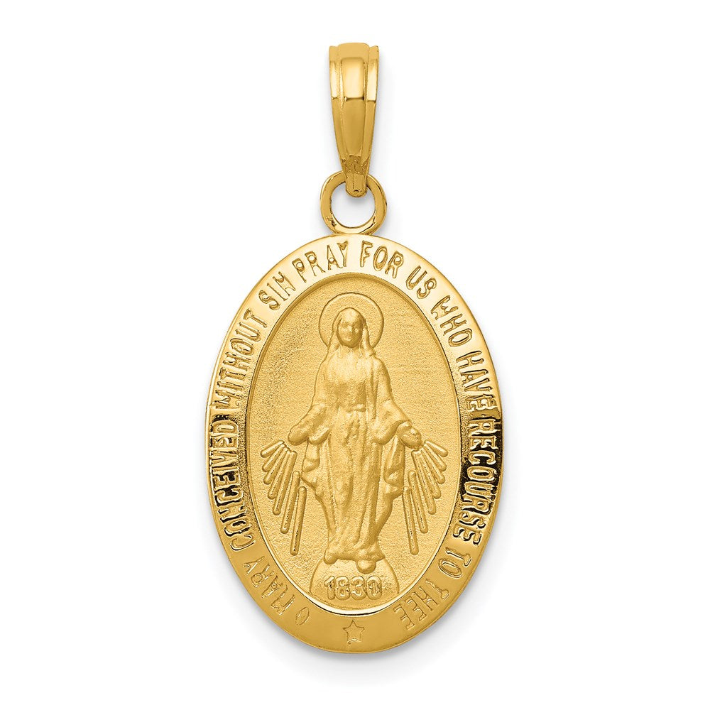 14K Gelbgold Anhänger mit Wunderbarer Medaille