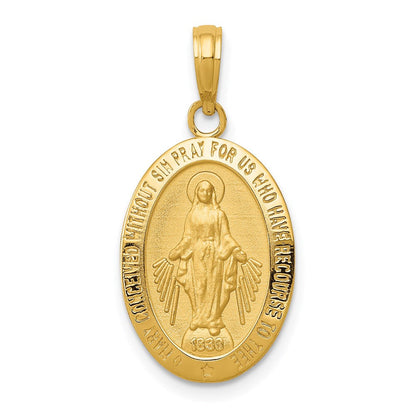 14K Gelbgold Anhänger mit Wunderbarer Medaille