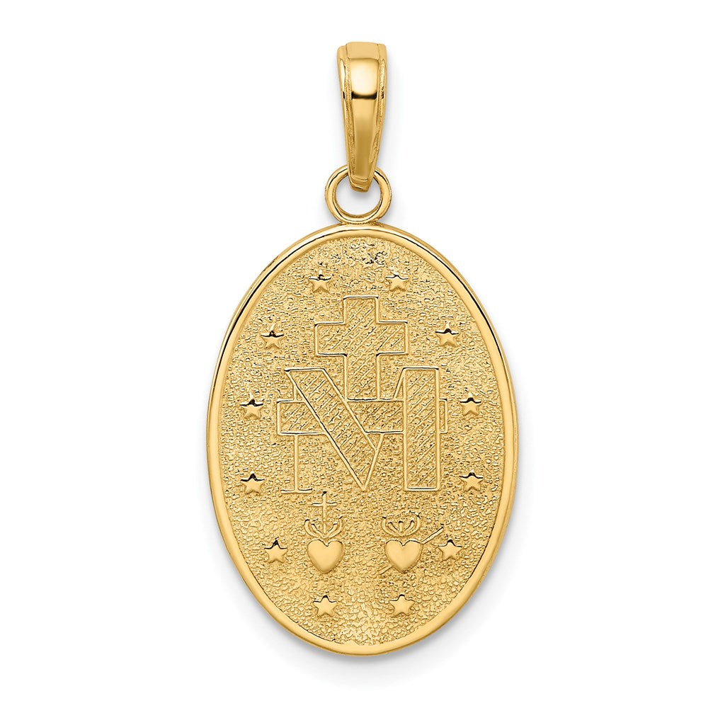 14K Gelbgold Wunderbare Medaille Anhänger