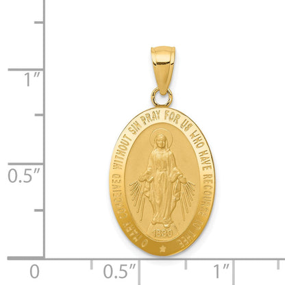 14K Gelbgold Wunderbare Medaille Anhänger