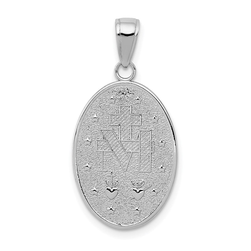 14K Weißgold Wunderbare-Medaille-Anhänger