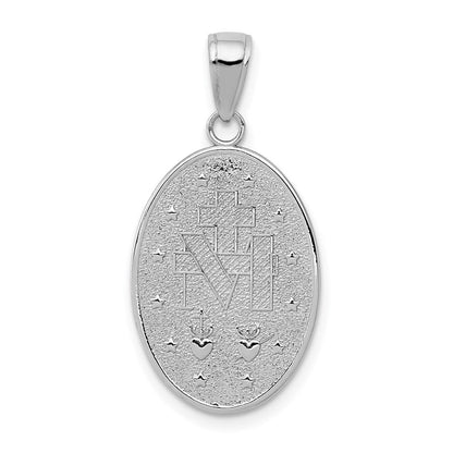 14K Weißgold Wunderbare-Medaille-Anhänger