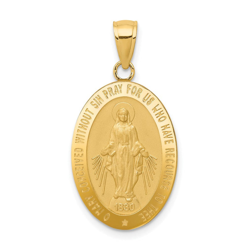14K Gelbgold Wunderbare Medaille Anhänger