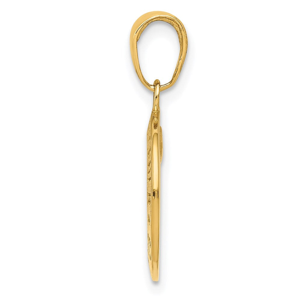 14K Gelbgold Sankt Christopherus Medaille Charm