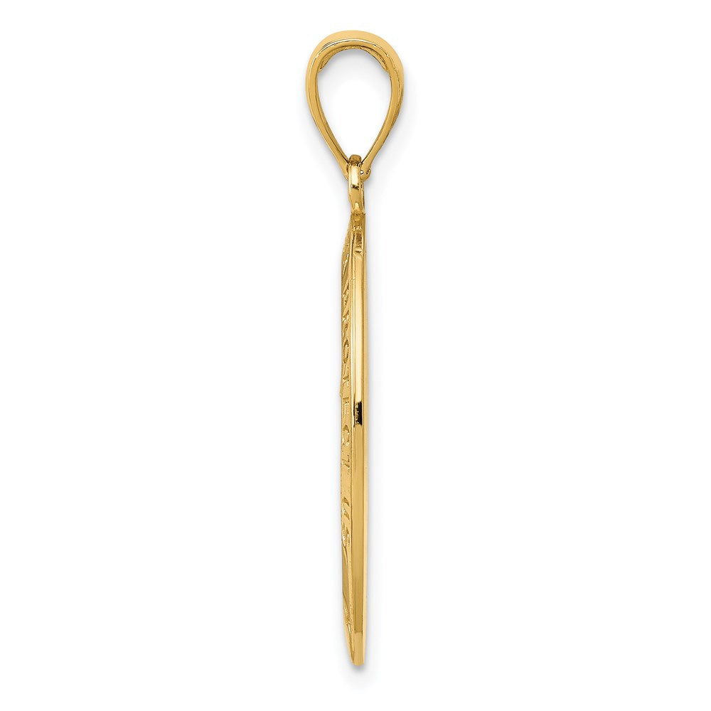 14K Gelbgold Sankt-Christopherus-Medaille-Anhänger