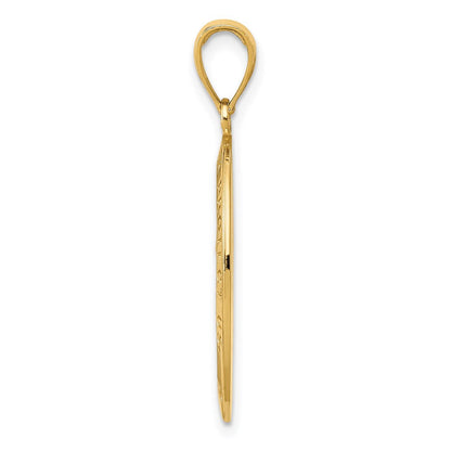 14K Gelbgold Sankt-Christopherus-Medaille-Anhänger