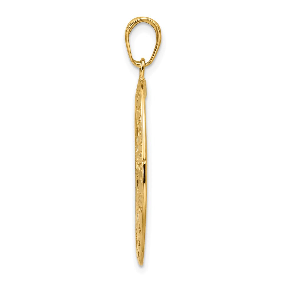 14K Gelbgold Sankt Christophorus Medaillen-Anhänger