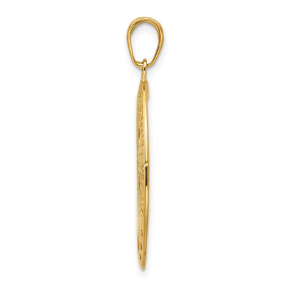 14K Gelbgold Sankt Christophorus Medaillen-Anhänger