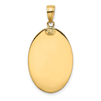 14K Gelbgold Sankt Christophorus Medaillen-Anhänger
