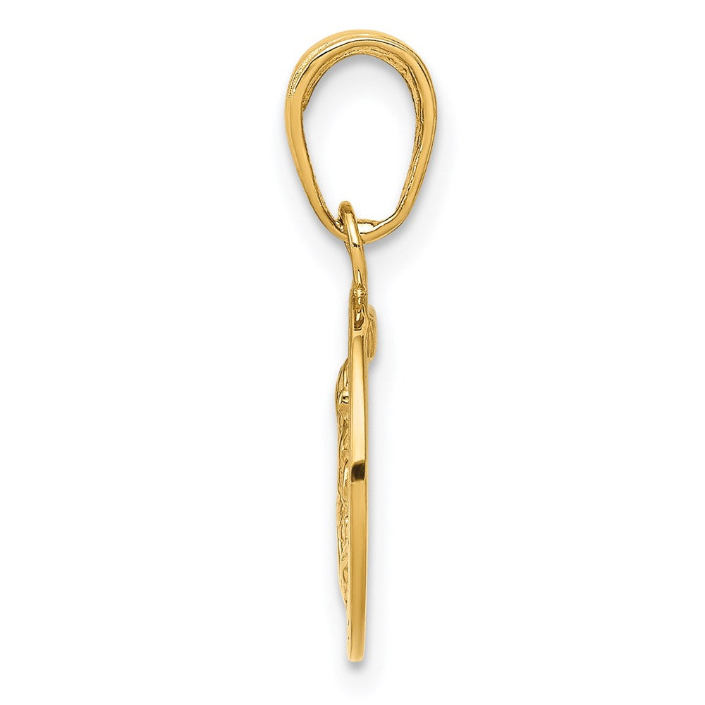 14K Gelbgold Saint Christopher Medaille Charm