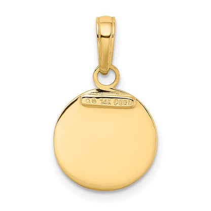 14K Gelbgold Saint Christopher Medaille Charm