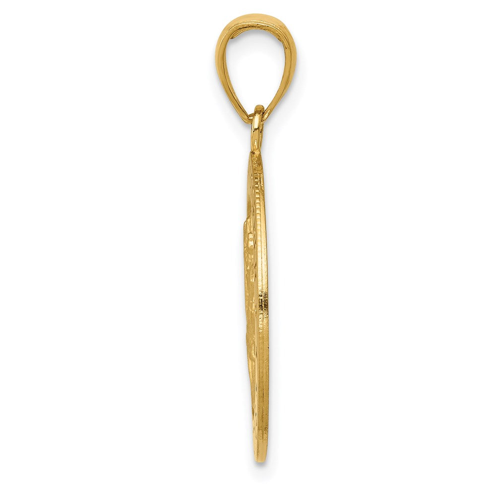 14k Gelbgold Anhänger mit Christophorus-Medaille