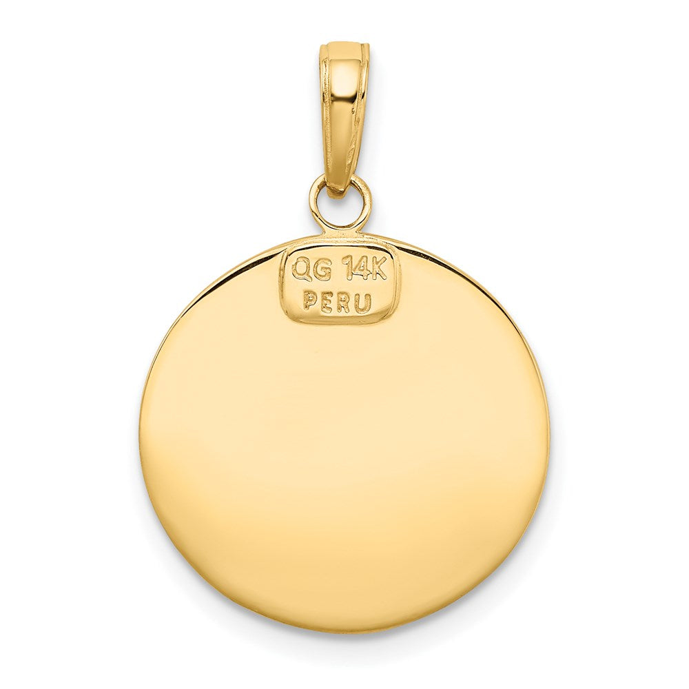 14k Gelbgold Anhänger mit Christophorus-Medaille