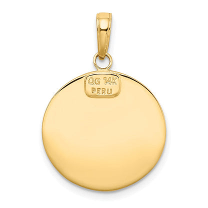 14k Gelbgold Anhänger mit Christophorus-Medaille