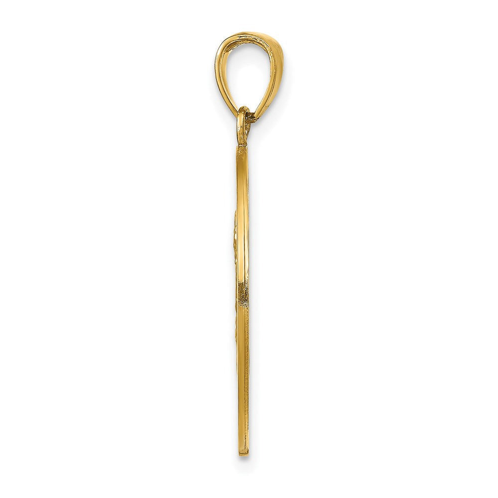 14K Gelbgold Sankt-Christopherus-Medaille-Anhänger