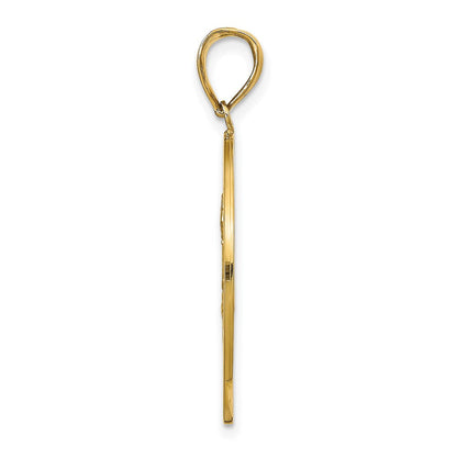 14K Gelbgold Sankt-Christophorus-Medaille-Anhänger