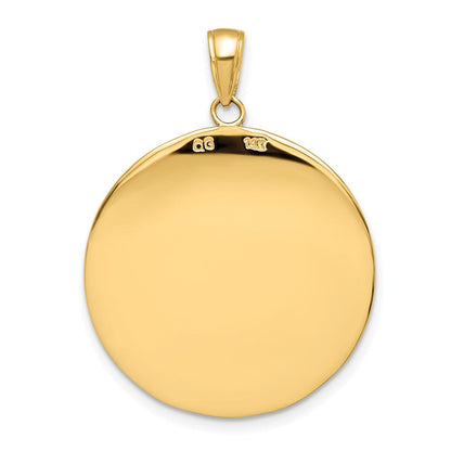 14K Gelbgold Sankt-Christophorus-Medaille-Anhänger