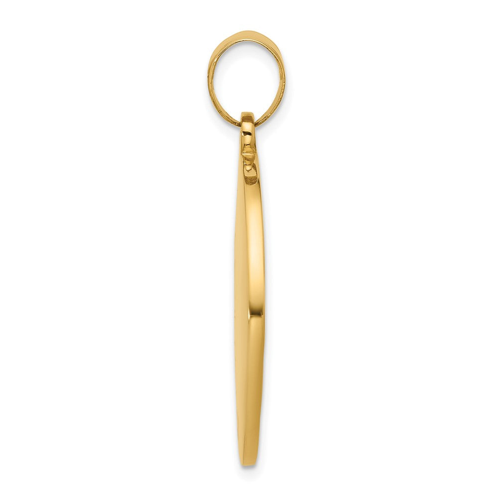 14K Gelbgold Sankt-Christopherus-Medaille-Anhänger