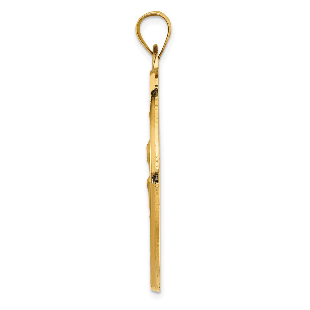 14K Gelbgold Sankt-Christophorus-Medaille-Anhänger