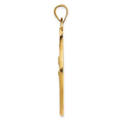 14K Gelbgold Sankt-Christophorus-Medaille-Anhänger