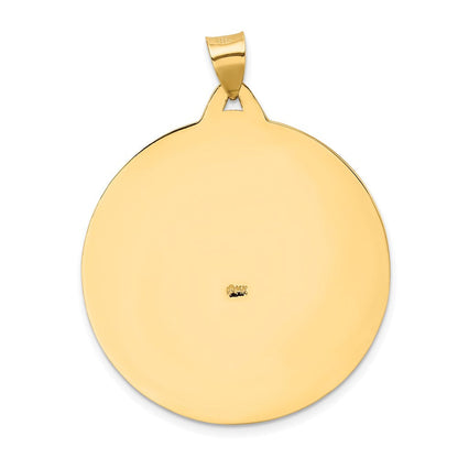 14K Gelbgold Sankt-Christophorus-Medaille-Anhänger