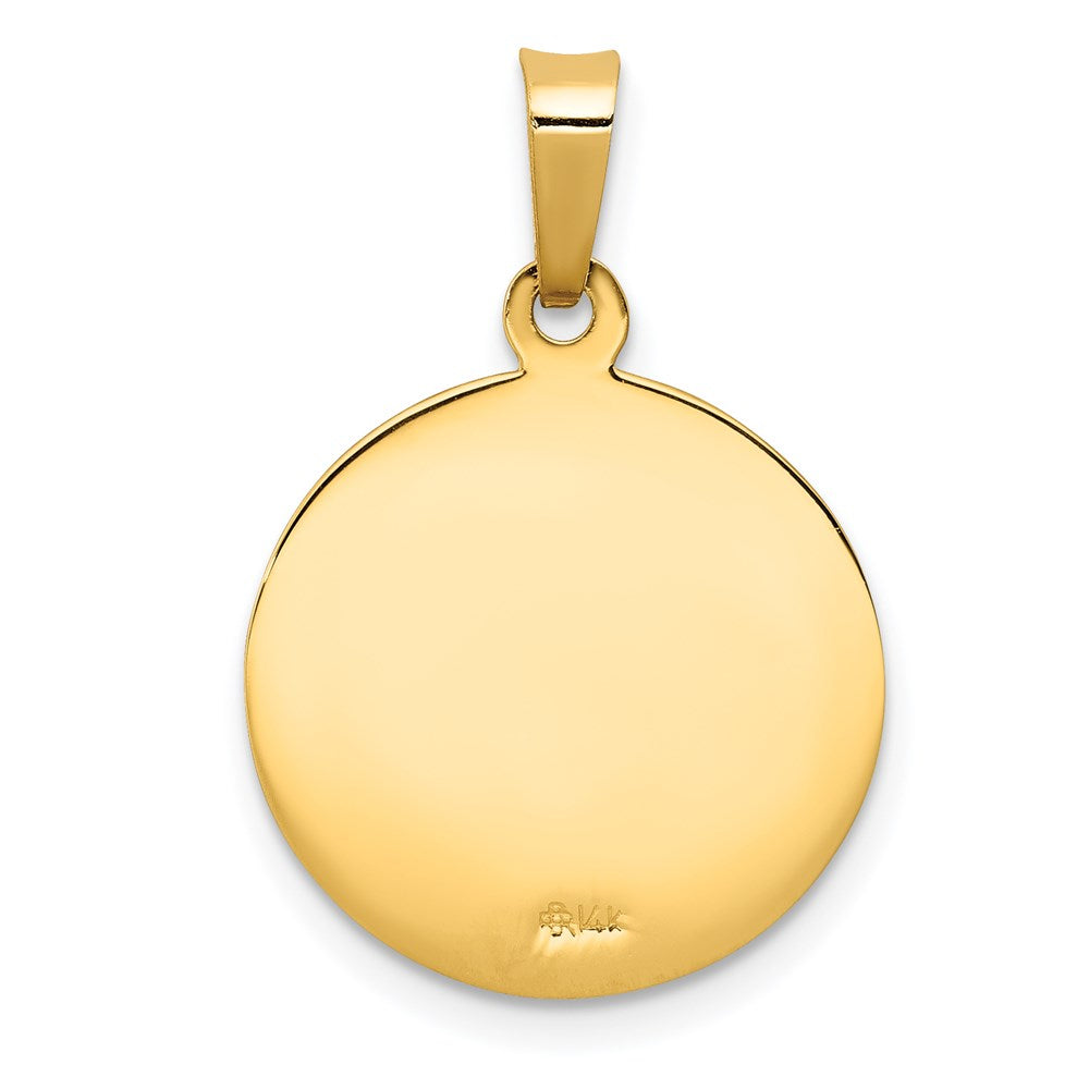 14K Gelbgold Sankt-Antonius-Medaille-Charm