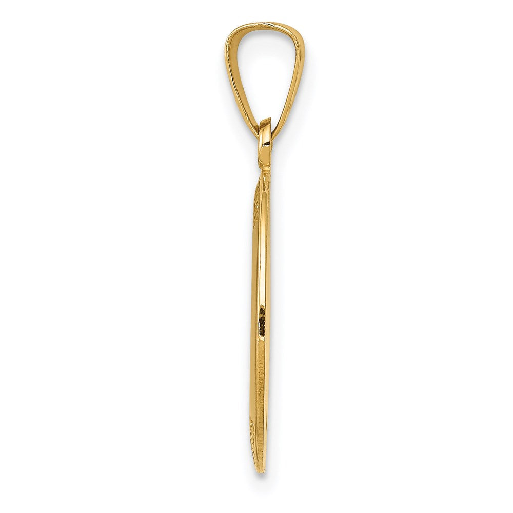 14 Karat Gelbgold Sankt-Josef-Medaille-Charm