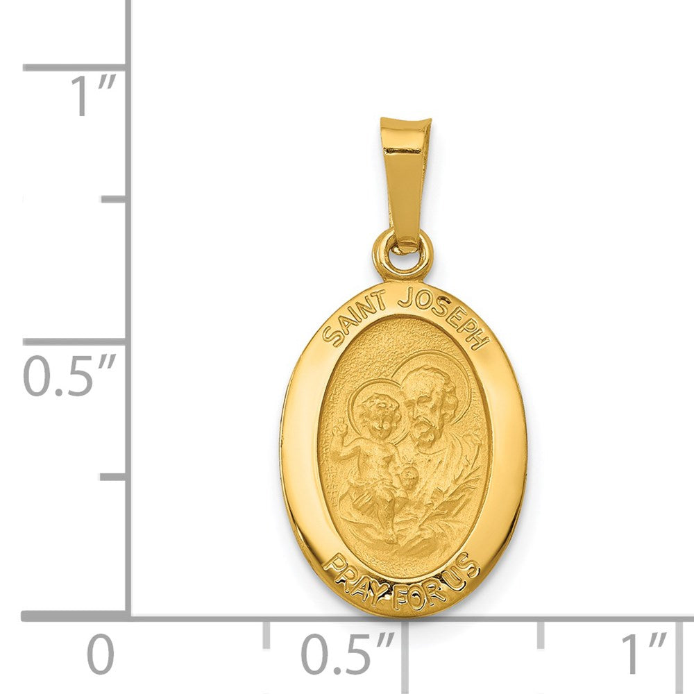14 Karat Gelbgold Sankt-Josef-Medaille-Charm