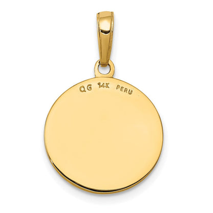14K Gelbgold Sankt-Joseph-Medaille Charm