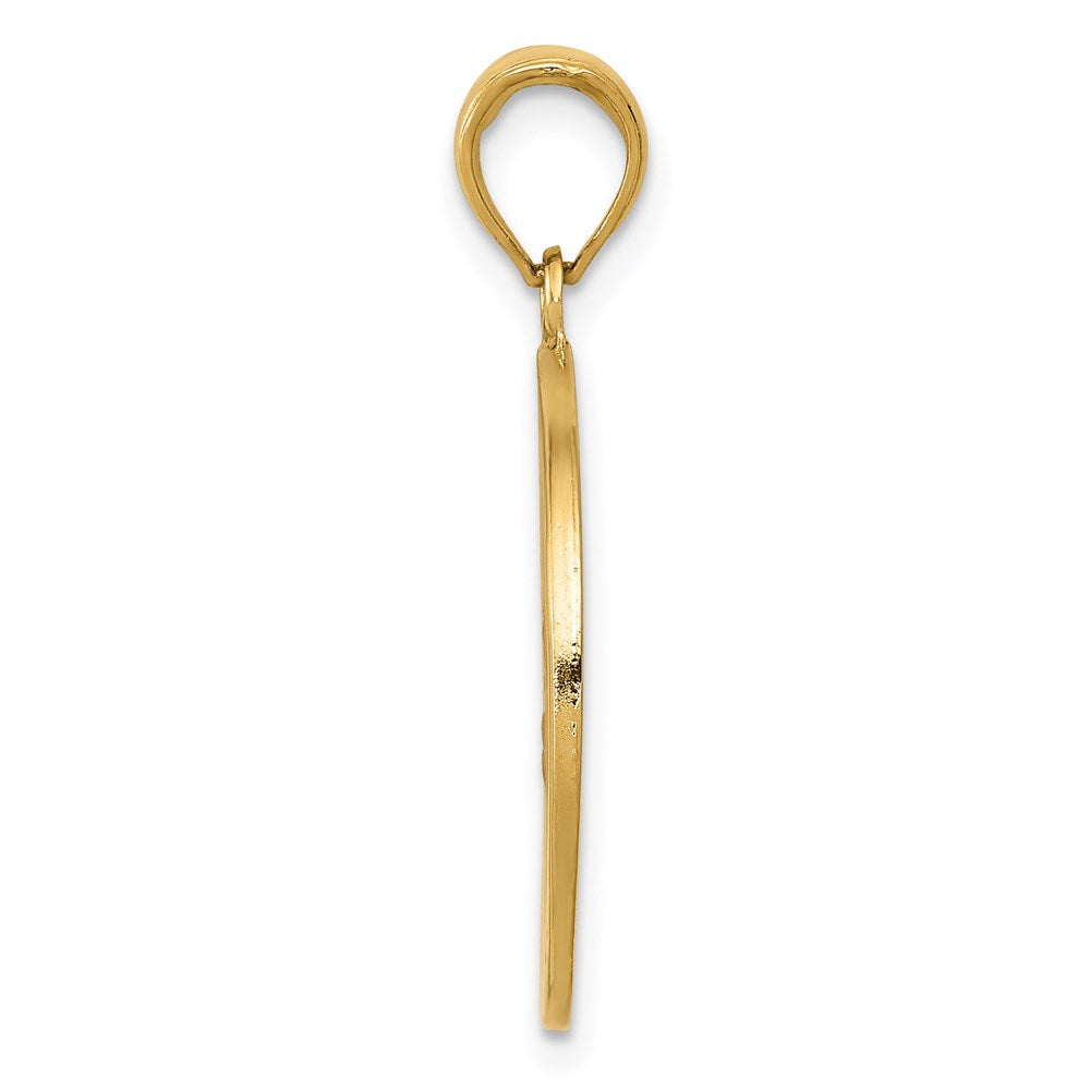 14K Gelbgold Sankt-Josef-Medaille-Anhänger