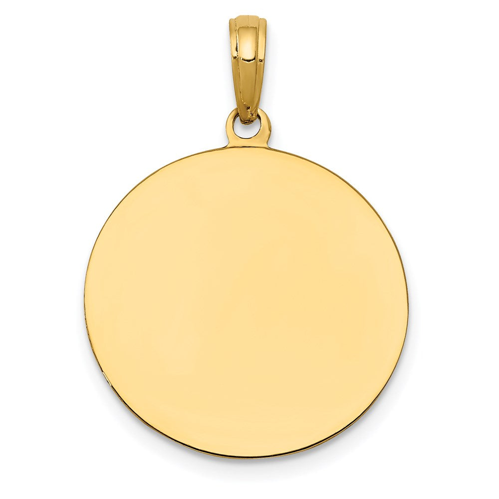 14K Gelbgold Sankt-Josef-Medaille-Anhänger