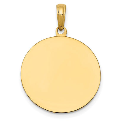 14K Gelbgold Sankt-Josef-Medaille-Anhänger