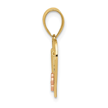 14K Bicolor Nana Herz Anhänger