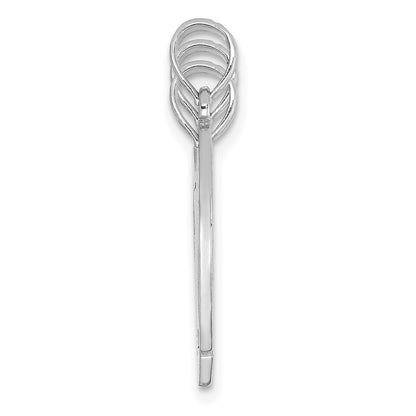 14K Weißgold Break-apart Big Sis-mom-lil Sis Charm