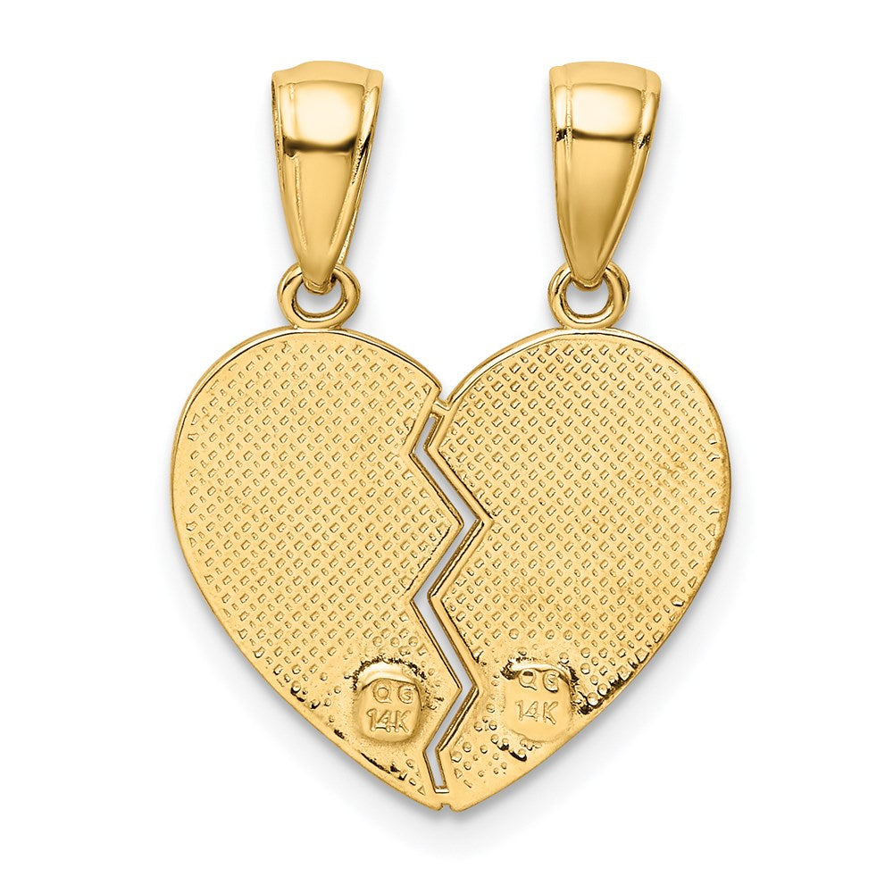 14K Gelbgold BIG SISTER-LITTLE SISTER Trennbarer Charm