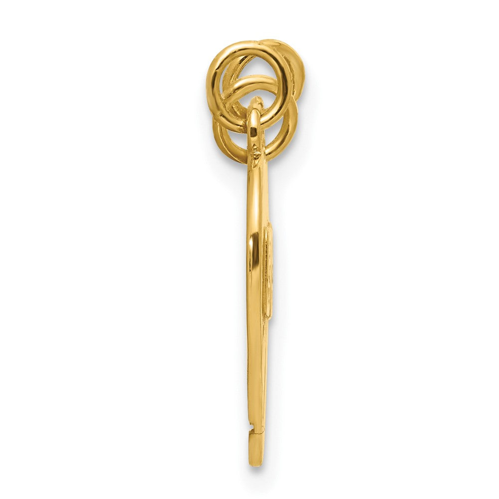14K Gelbgold 3-piece Break-apart Big Sis-sis-lil Sis Charm