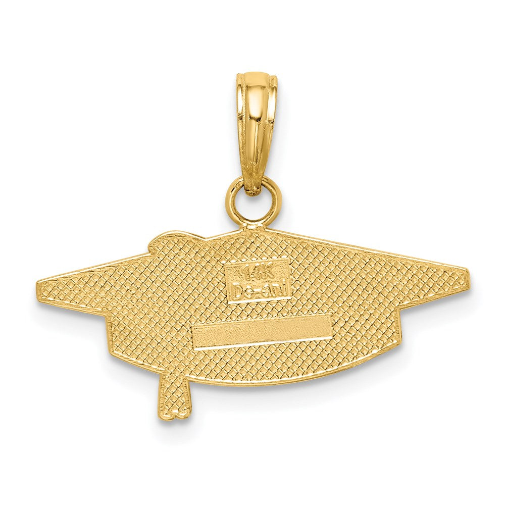 14K Gelbgold Abschlusskappe-Charm