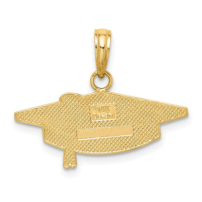 14K Gelbgold Abschlusskappe-Charm